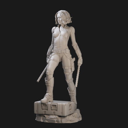 Natasha Romanoff Black Widow 3D Printing Scale GK Resin Figure