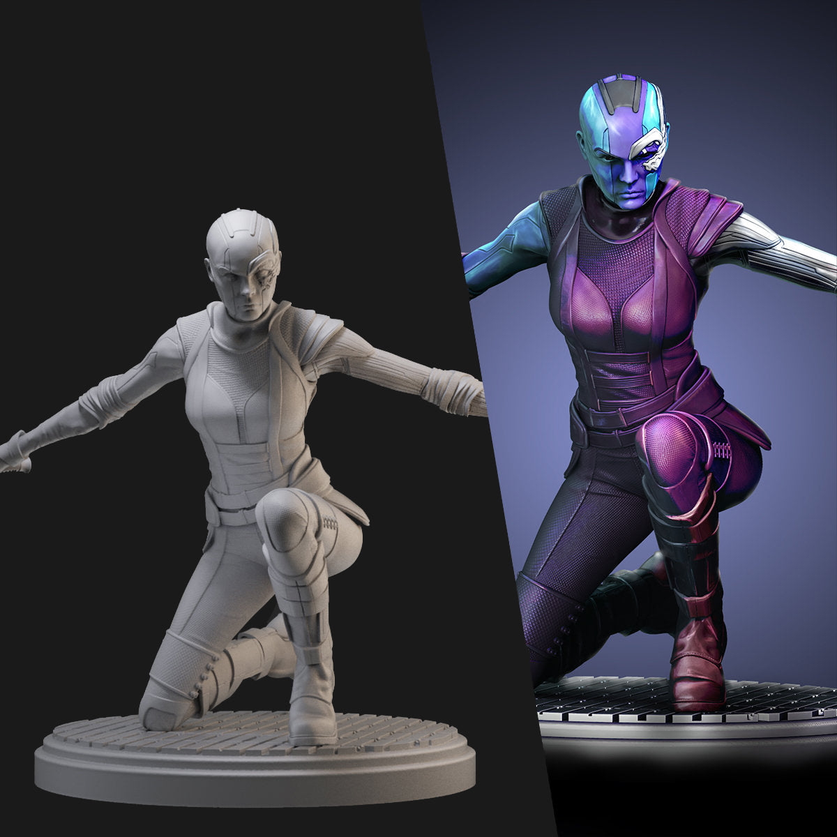 Nebula from Guardians of the Galaxy 3D Printing Scale GK Resin Figure