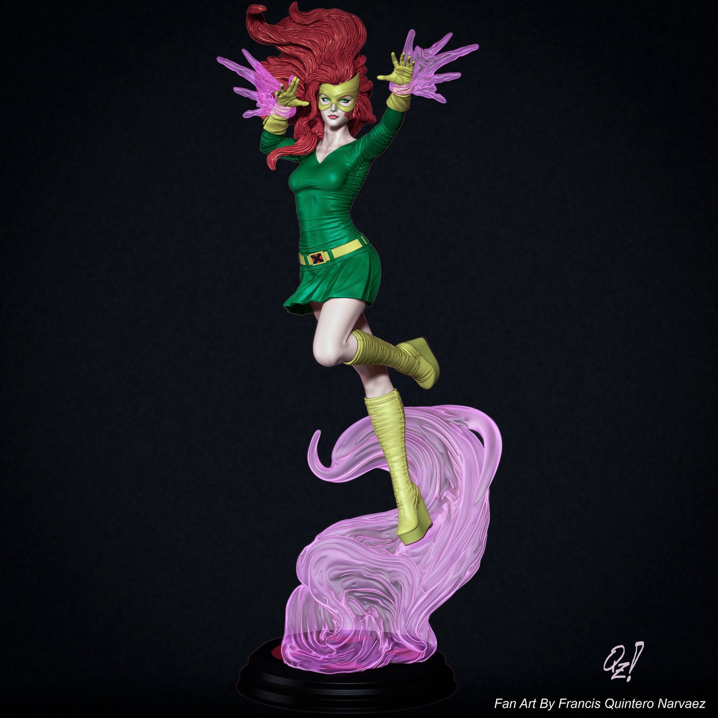 Phoenix Jean Grey X-Men 3D Printing Scale GK Resin Figure