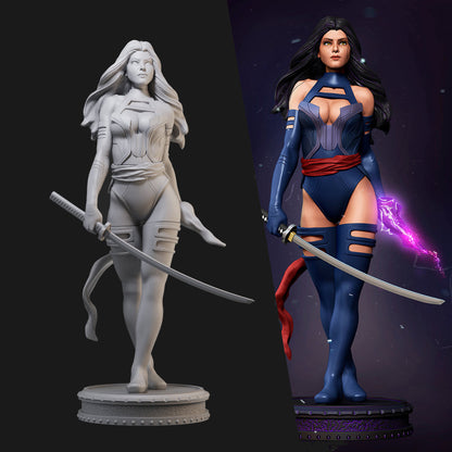 Psylocke Marvel X-Men 3D Printing Scale GK Resin Figure