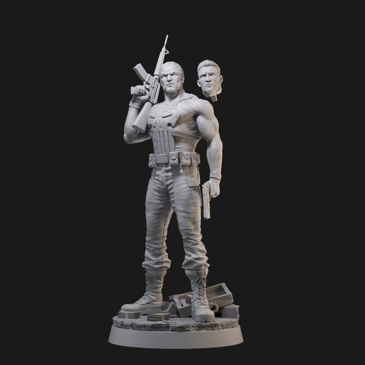 Punisher Marvel 3D Printing Scale GK Resin Figure