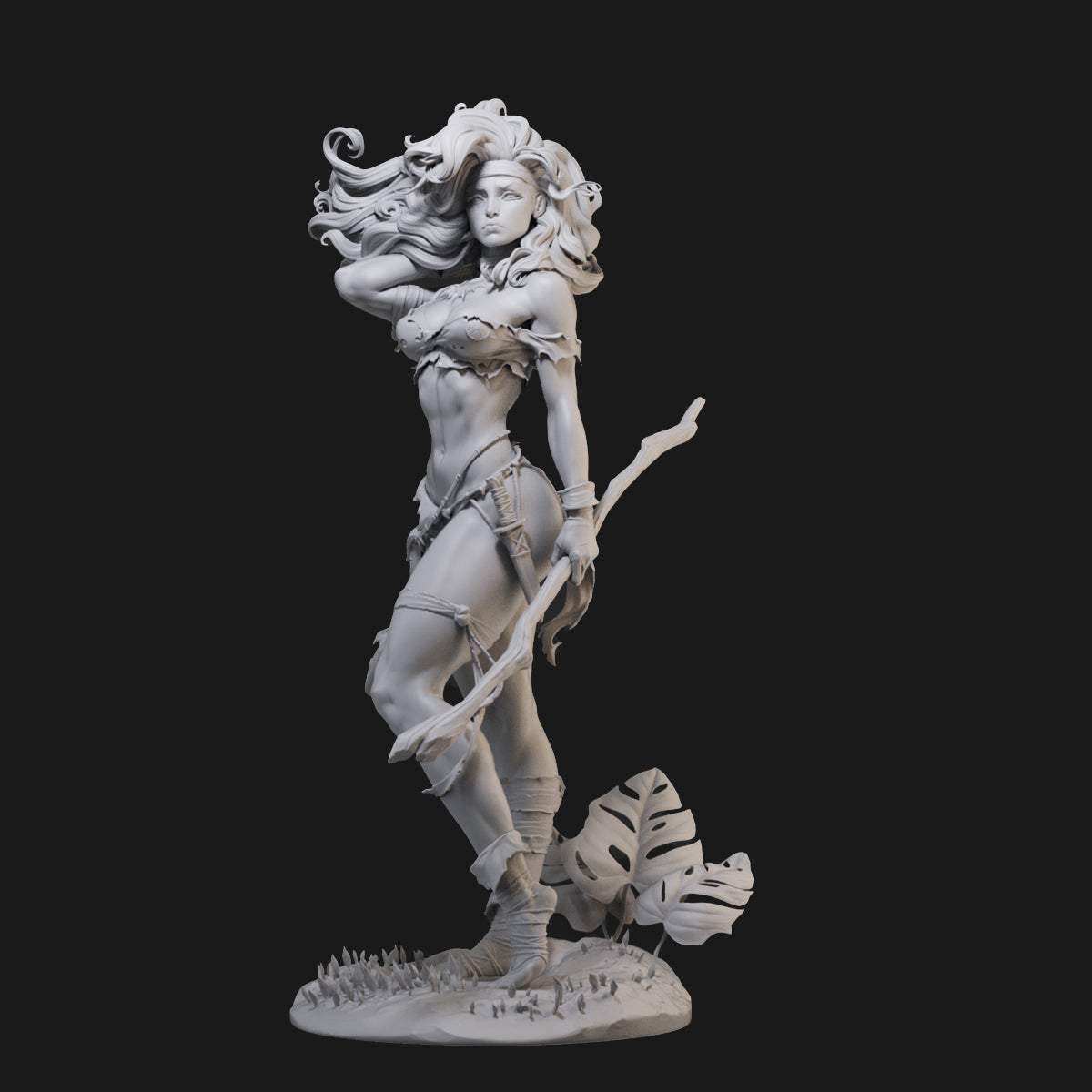 Rogue Amazon Style 3D Printing Scale GK Resin Figure