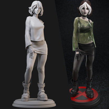 Rogue Casual Edition X-Men 3D Printing Scale GK Resin Figure