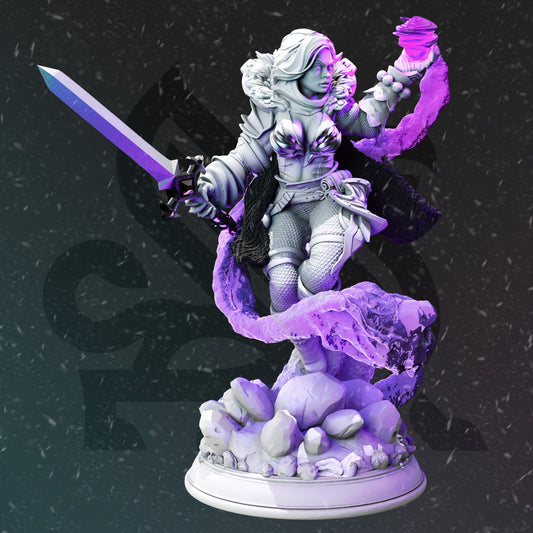 Halfling Caster Tirina Rose DND Role 3D Printing Miniatures Resin Figure Board Game