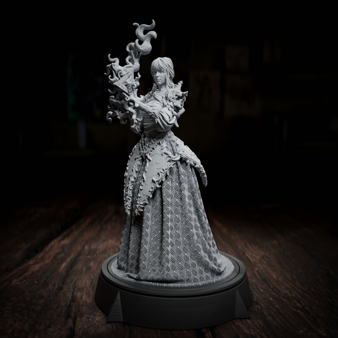 Lorena Jenn the Sorceress 3D Printing Miniatures Resin Figure Board Game DND Role