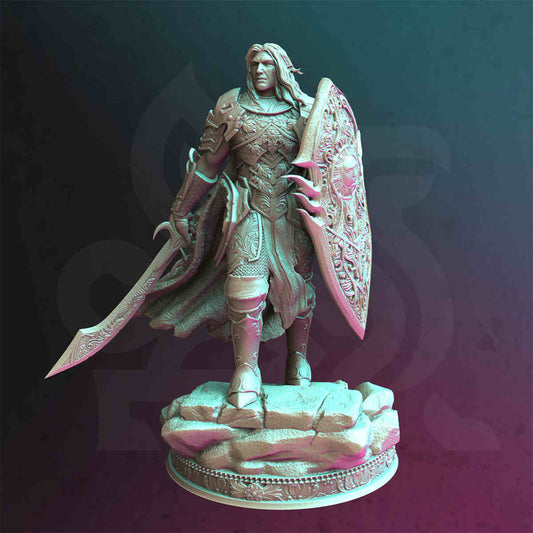 Elven Paladin Yinsylim DND Role 3D Printing Miniatures Resin Figure Board Game