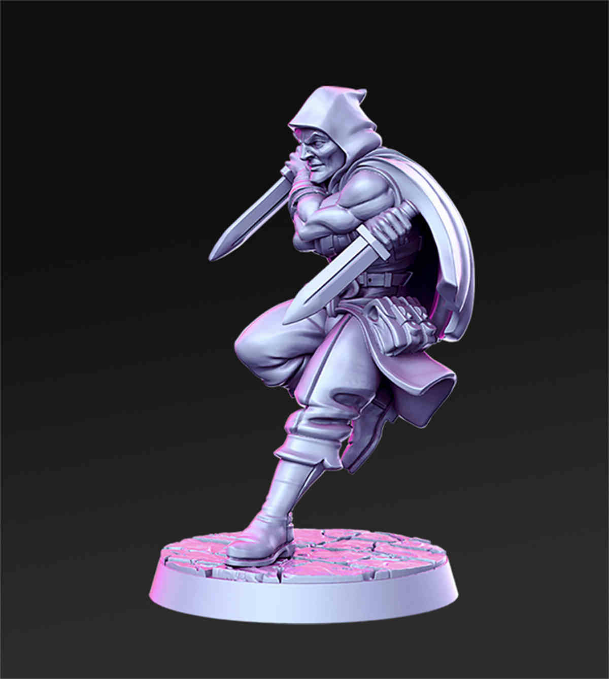 Wiltram - Male assassin | DND Role 3D Printing Miniatures Resin Figure Board Game