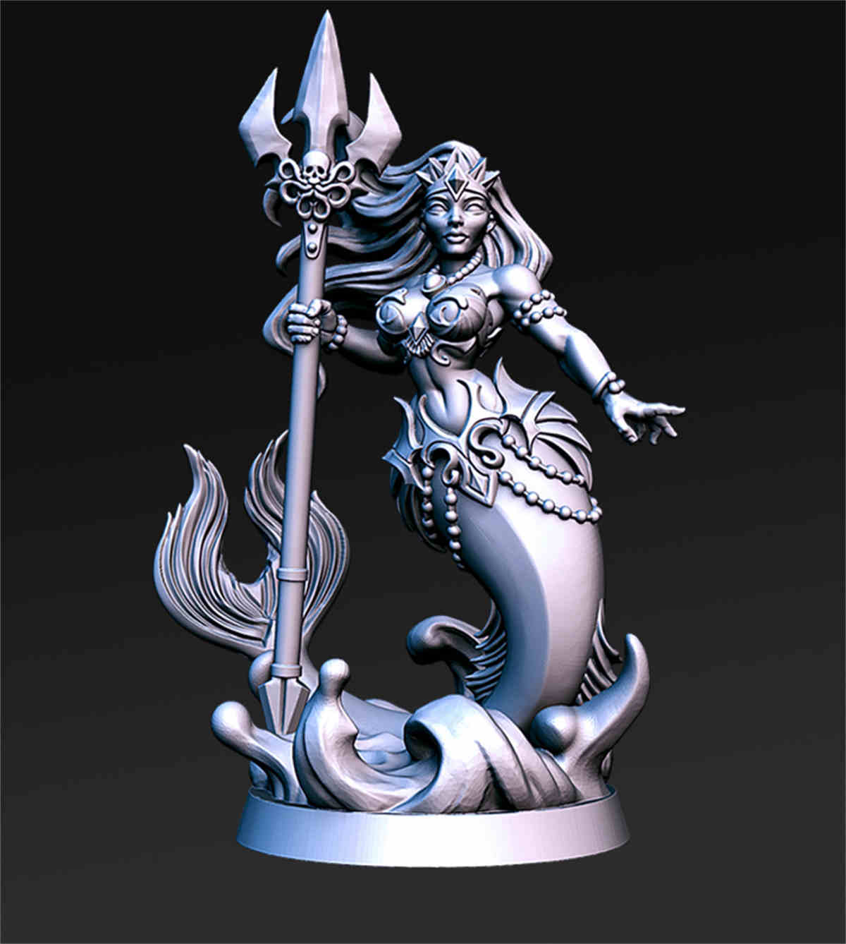 Neredia - Mermaid | DND Role 3D Printing Miniatures Resin Figure Board Game