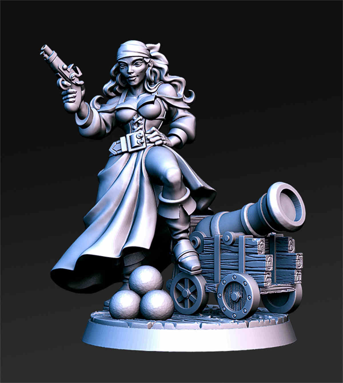 Shelly- Female Pirate | DND Role 3D Printing Miniatures Resin Figure Board Game