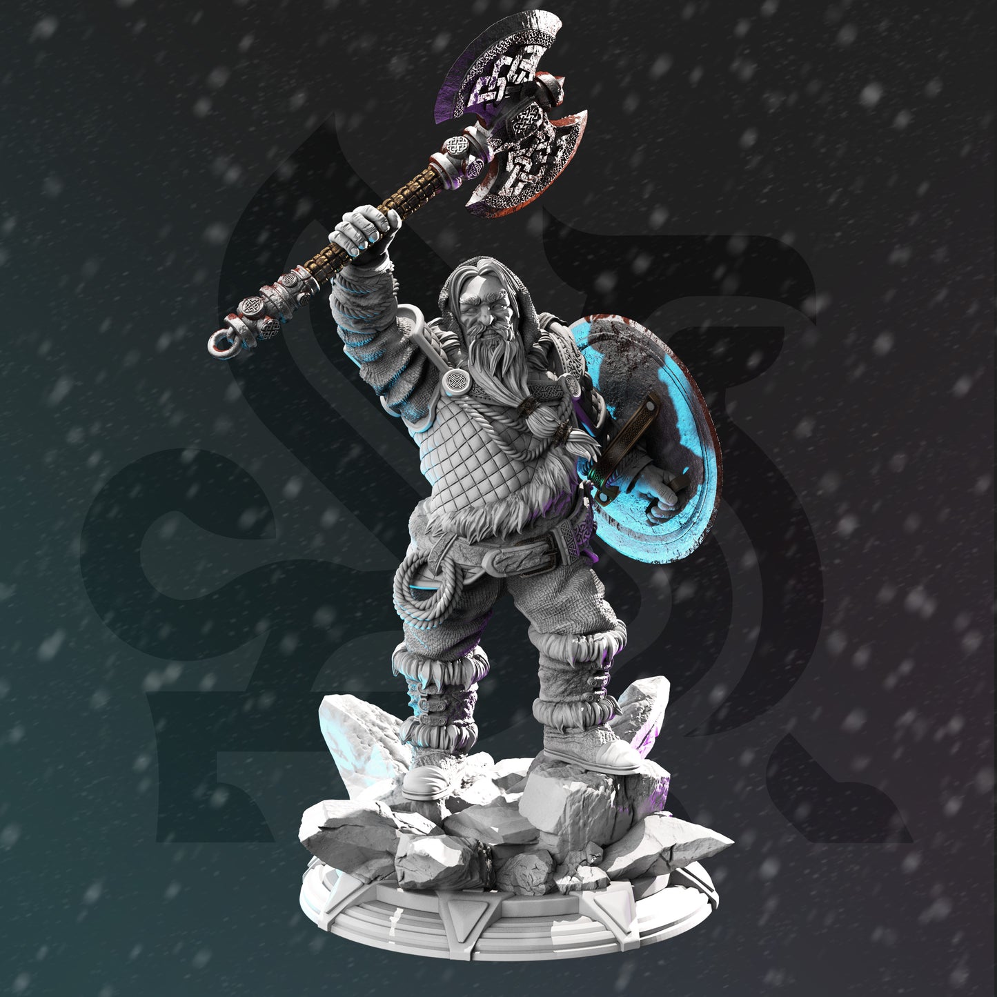 Dwarf Cleric Ziln Sharp DND Role 3D Printing Miniatures Resin Figure Board Game