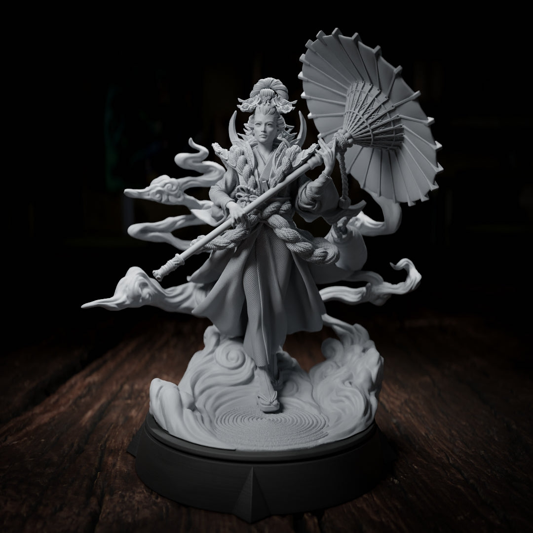 Yana Muto the Japanese Hero 3D Printing Miniatures Resin Figure Board Game DND Role