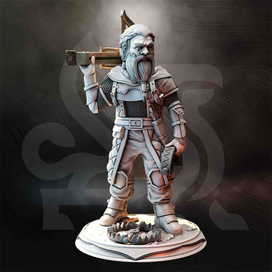 Half-Dwarf Hunter - Vraglin Okrod | DND Role 3D Printing Miniatures Resin Figure Board Game