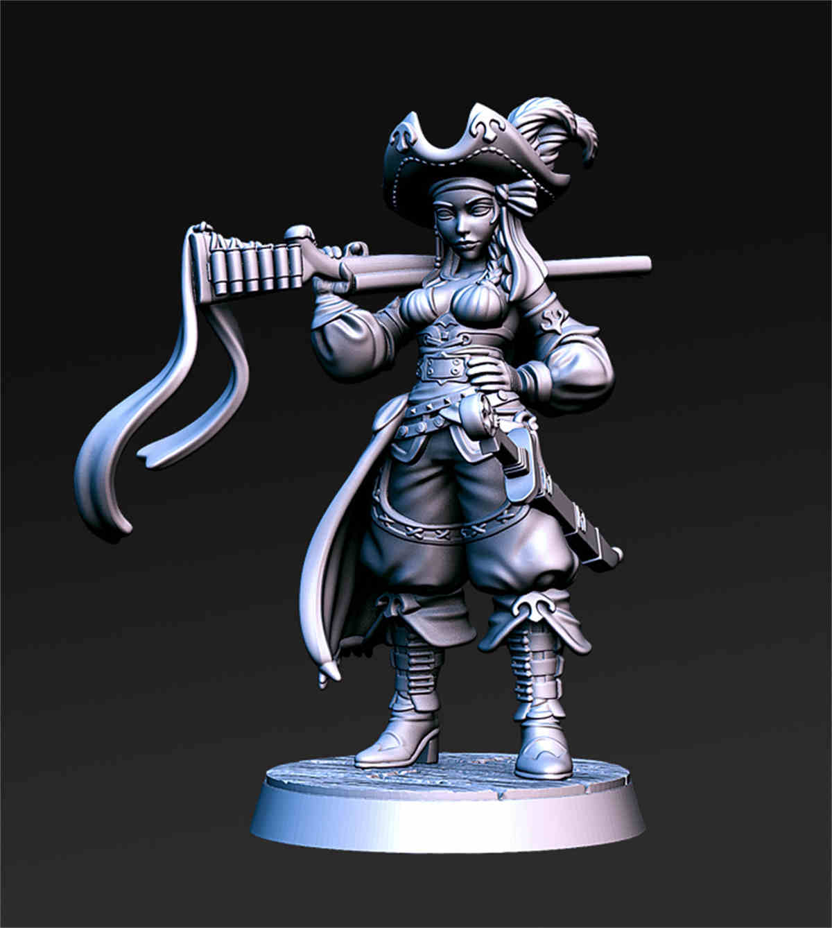 Stella Marissa - Female Pirate | DND Role 3D Printing Miniatures Resin Figure Board Game