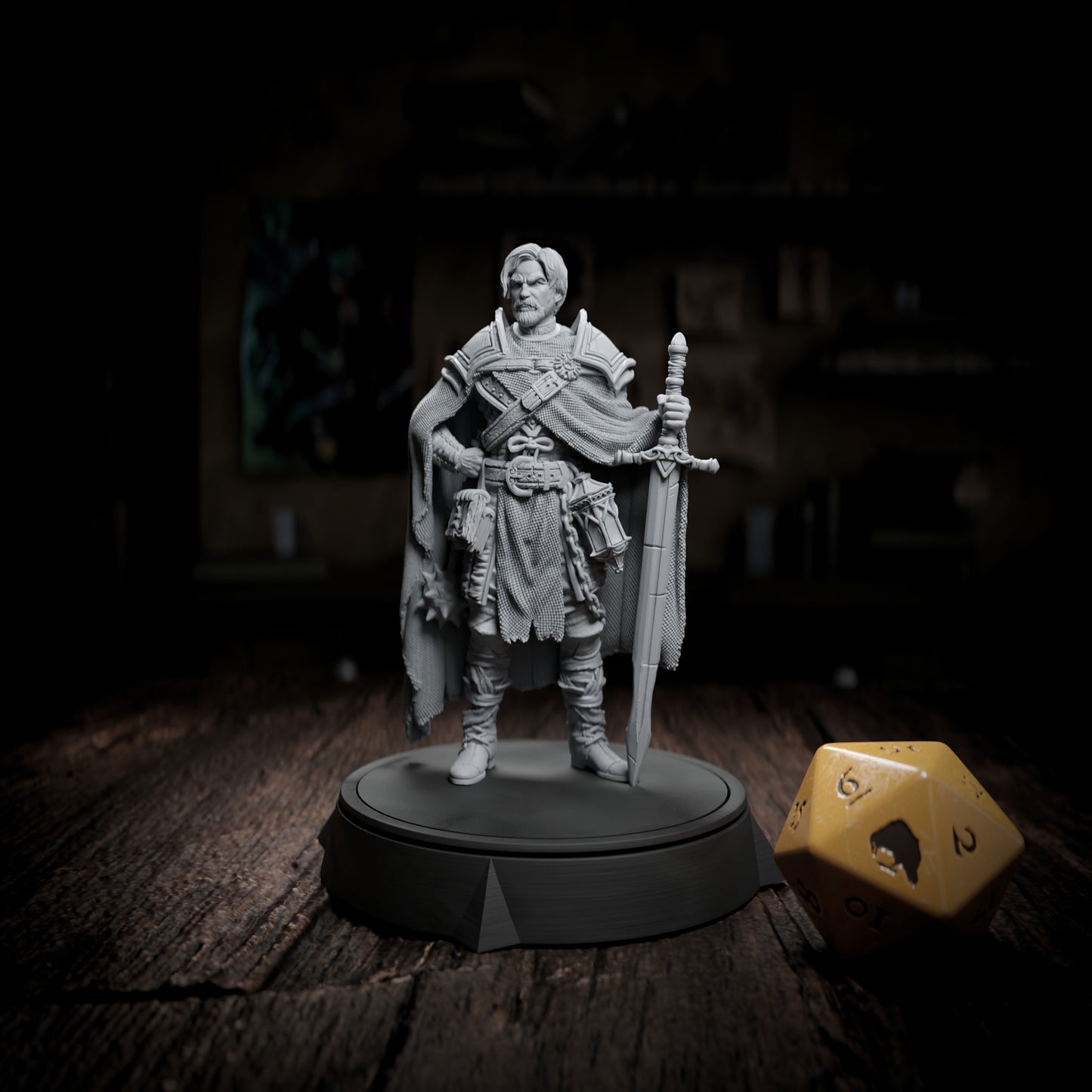 Bartolomeu Aulos the Hero 3D Printing Miniatures Resin Figure Board Game DND Role