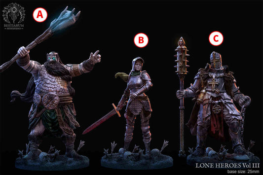 Lone Heroes Bundle | DND Role 3D Printing Miniatures Resin Figure Board Game