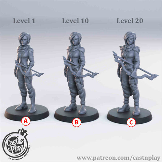 Half Elf Ranger DND Role 3D Printing Miniatures Resin Figure Board Game