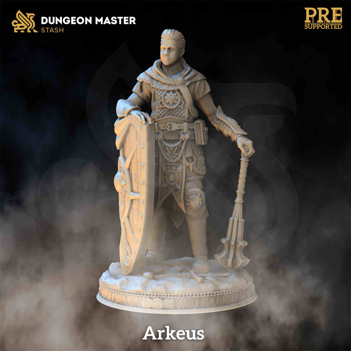 Arkeus the Knight of the Dawn DND Role 3D Printing Miniatures Resin Figure Board Game