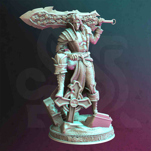 Vampire Swordsman Almenhier DND Role 3D Printing Miniatures Resin Figure Board Game