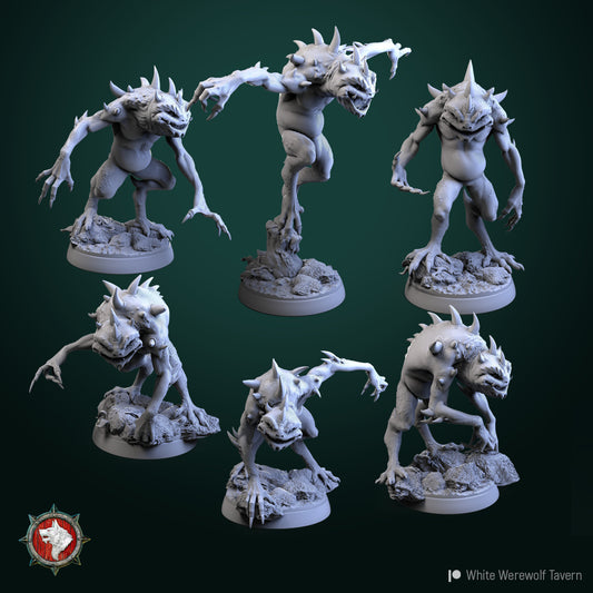 Slaads set DND Role 3D Printing Miniatures Resin Figure Board Game