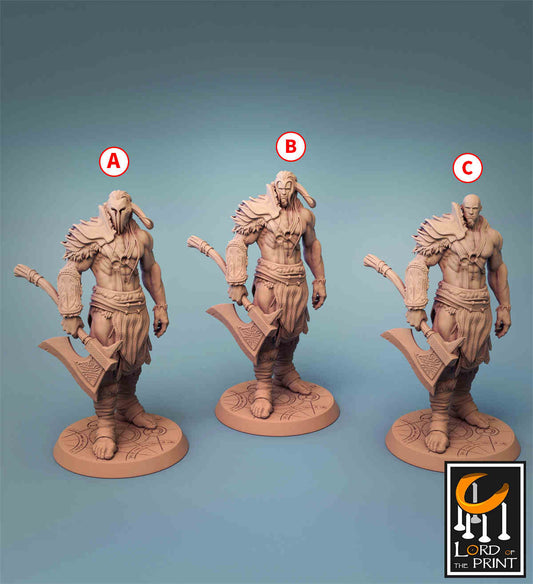 Barbarians Bundle A | DND Role 3D Printing Miniatures Resin Figure Board Game