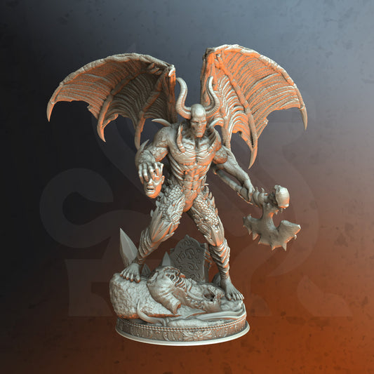 Demon of Ash DND Role 3D Printing Miniatures Resin Figure Board Game