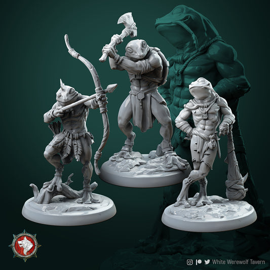 Froggls Tribe set DND Role 3D Printing Miniatures Resin Figure Board Game