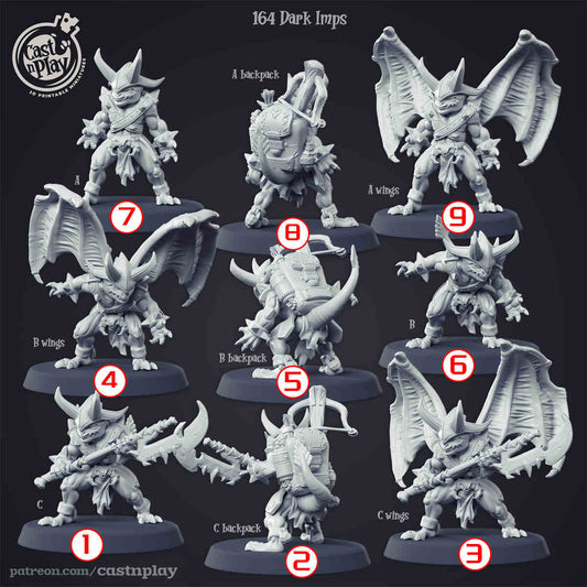 Dark lmps DND Role 3D Printing Miniatures Resin Figure Board Game