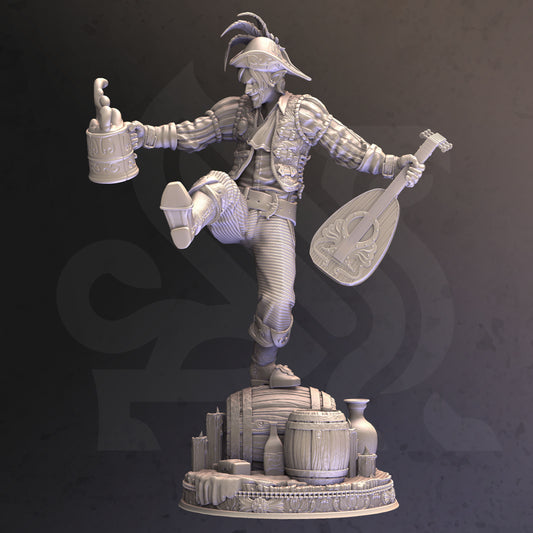 Half-Elf Bard Brekken the Bodacious DND Role 3D Printing Miniatures Resin Figure Board Game