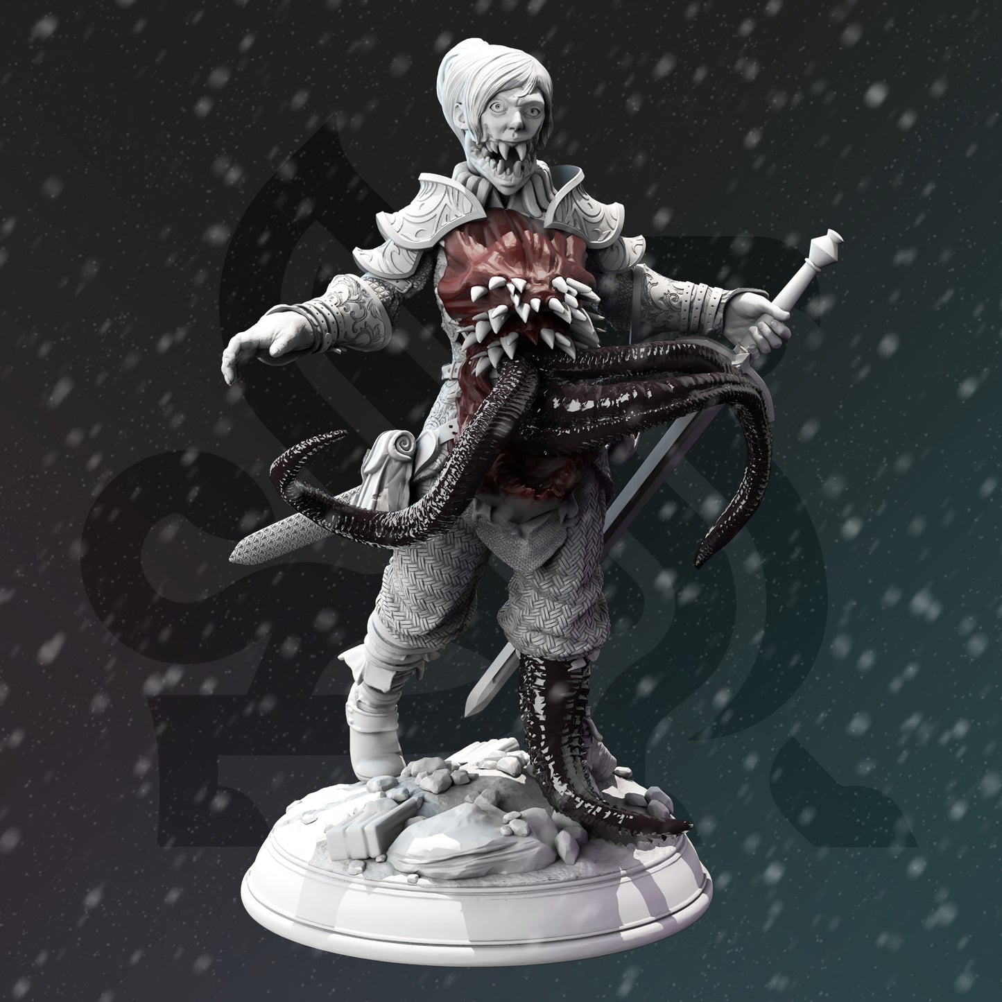 Mutated Shapeshifter Ranger Adana White DND Role 3D Printing Miniatures Resin Figure Board Game