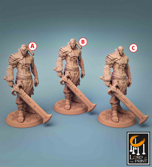 Barbarians Bundle B | DND Role 3D Printing Miniatures Resin Figure Board Game