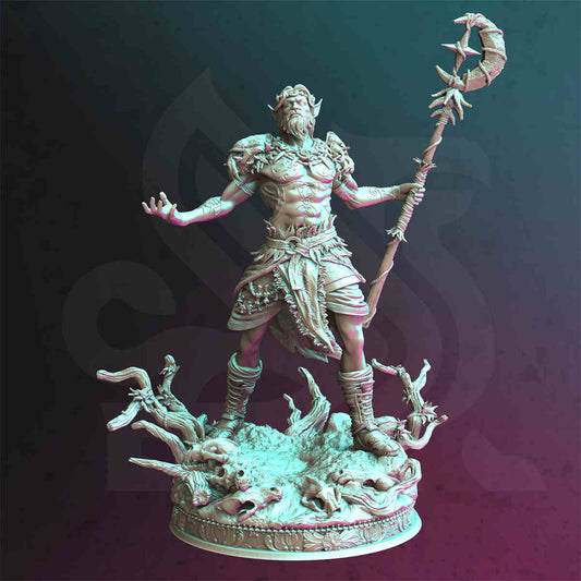 Star Druid Aurelion DND Role 3D Printing Miniatures Resin Figure Board Game