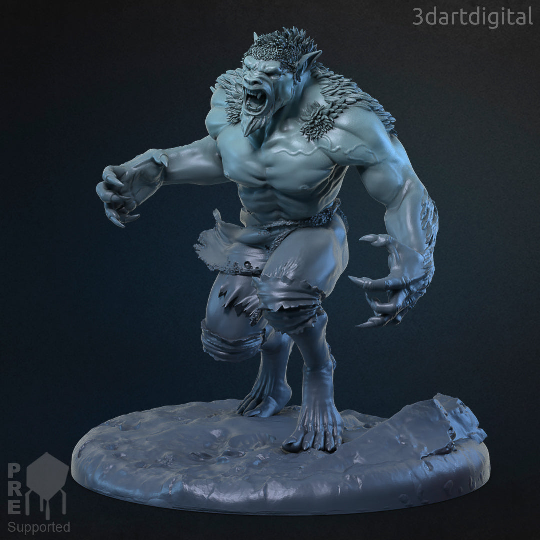 Feral Yeti DND Role 3D Printing Miniatures Resin Figure Board Game