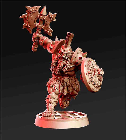 Arratos - Dwarf Gladiator | DND Role 3D Printing Miniatures Resin Figure Board Game