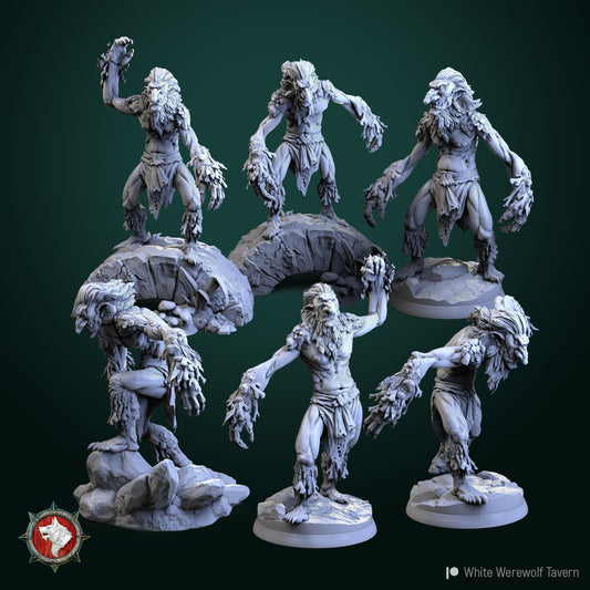 Trolls set DND Role 3D Printing Miniatures Resin Figure Board Game