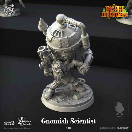 Gnomish Scientist DND Role 3D Printing Miniatures Resin Figure Board Game