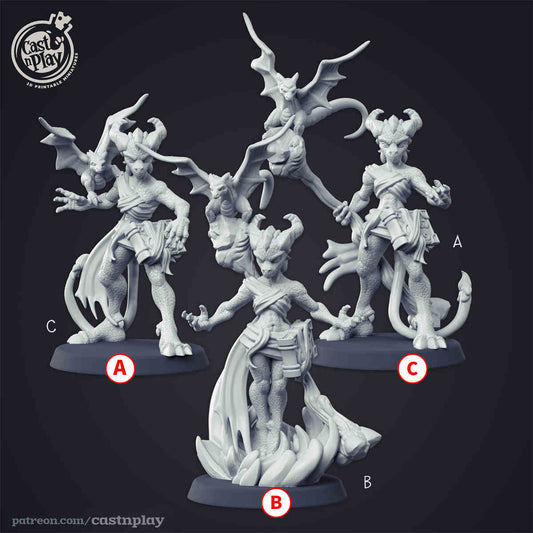 Dragonborn Witch DND Role 3D Printing Miniatures Resin Figure Board Game