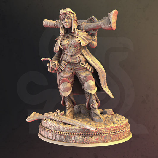 Dwarven Hunter & Ranger Brumhilda DND Role 3D Printing Miniatures Resin Figure Board Game