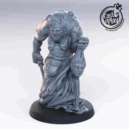 Head Hag DND Role 3D Printing Miniatures Resin Figure Board Game