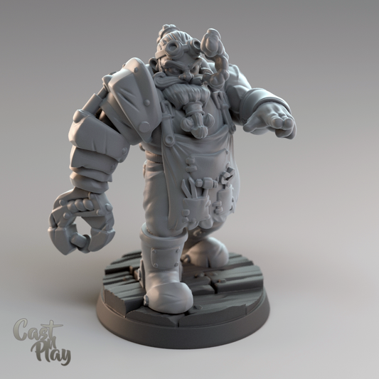 Dwarven Engineer DND Role 3D Printing Miniatures Resin Figure Board Game Chess