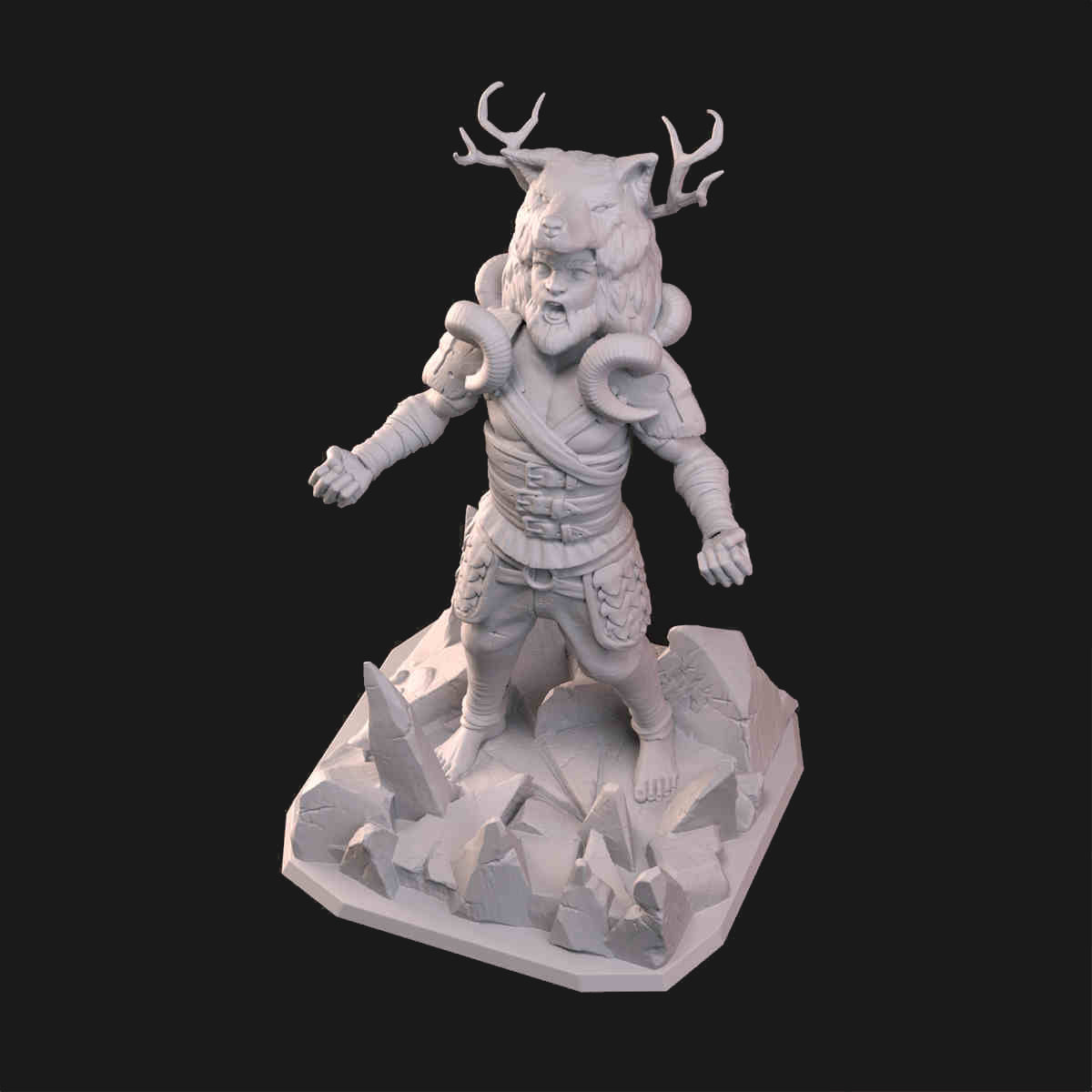 Druid DND Role 3D Printing Miniatures Resin Figure Board Game Chess