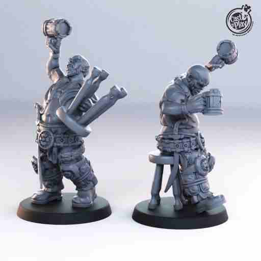 Drunken Orcs DND Role 3D Printing Miniatures Resin Figure Board Game