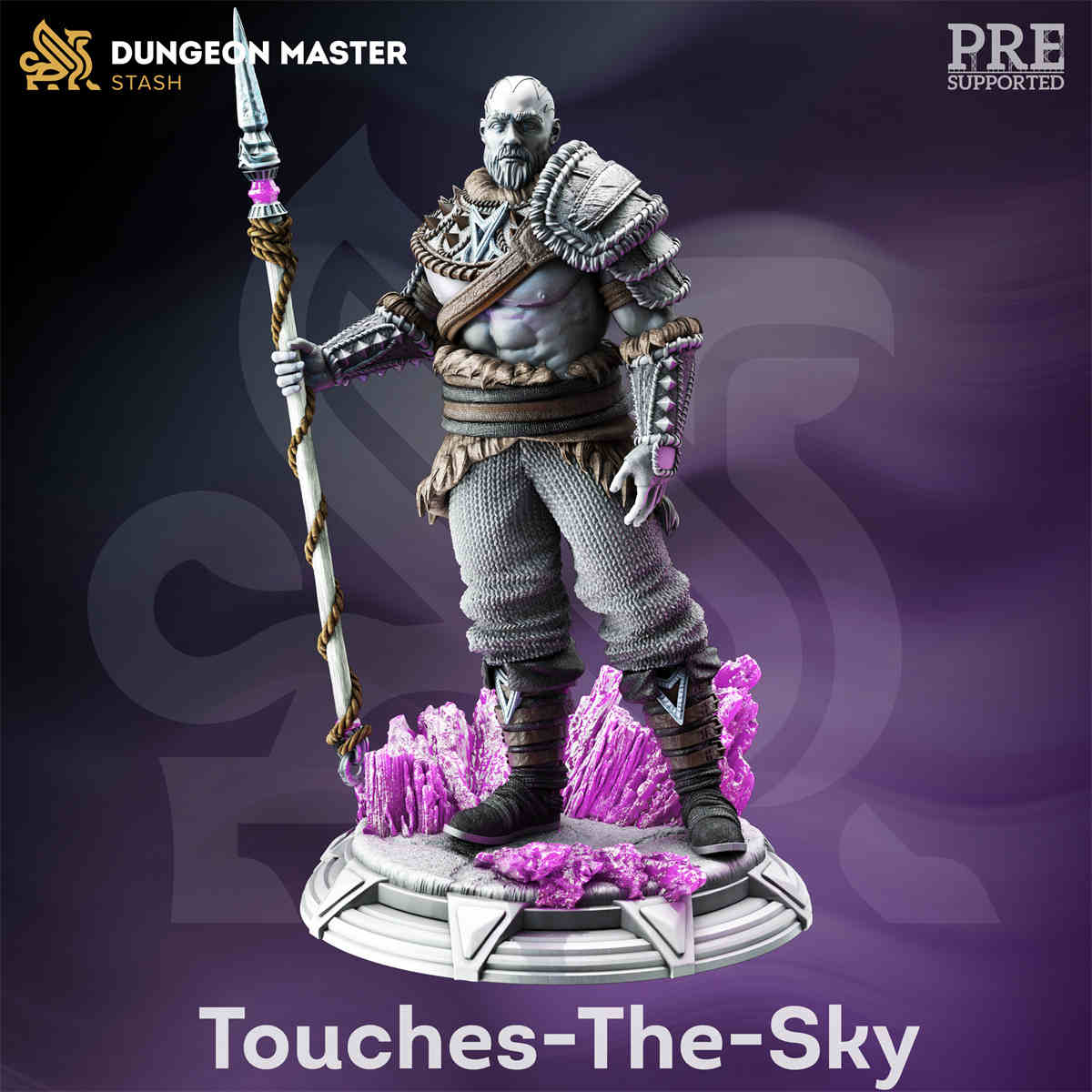 Goliath Fighter Touches-the-Sky DND Role 3D Printing Miniatures Resin Figure Board Game