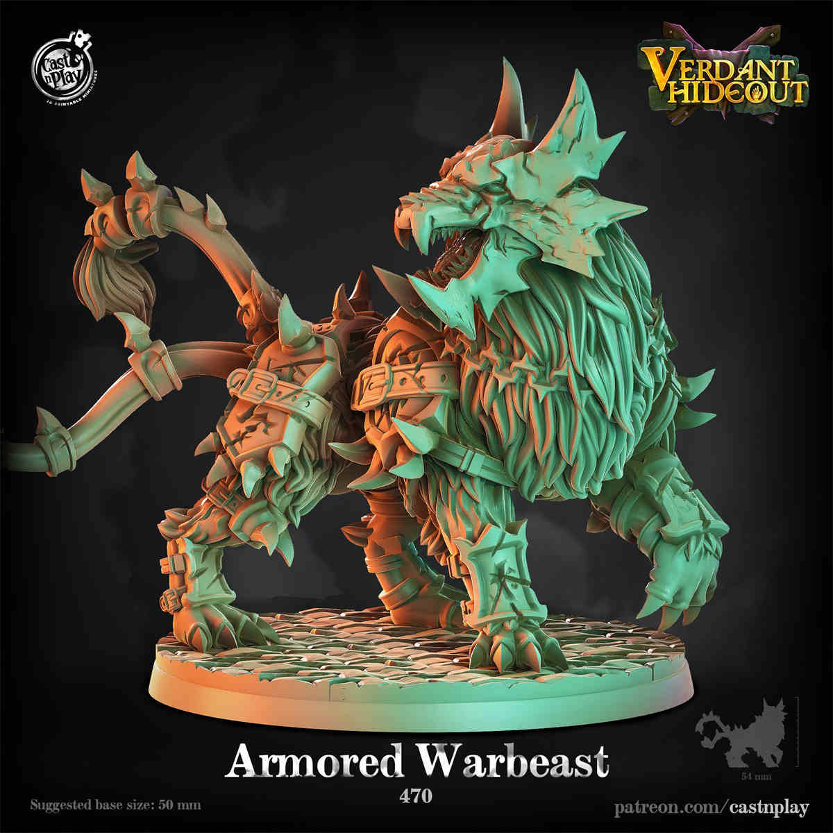 Armored Warbeast DND Role 3D Printing Miniatures Resin Figure Board Game