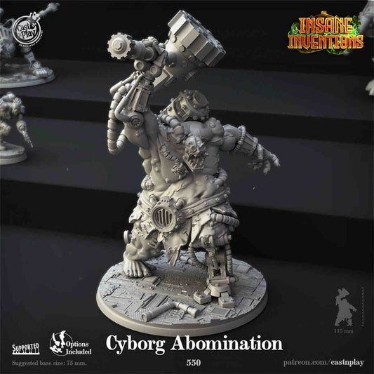 Cyborg Abomination DND Role 3D Printing Miniatures Resin Figure Board Game