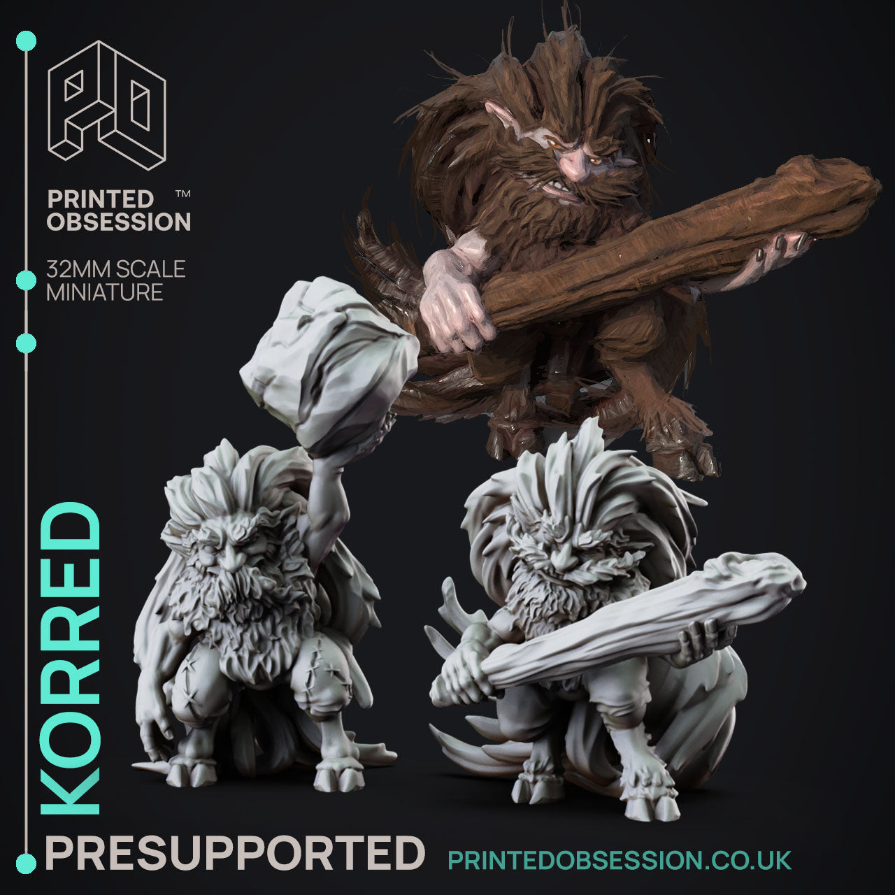 Korred Fay Creatures DND Role 3D Printing Miniatures Resin Figure Board Game