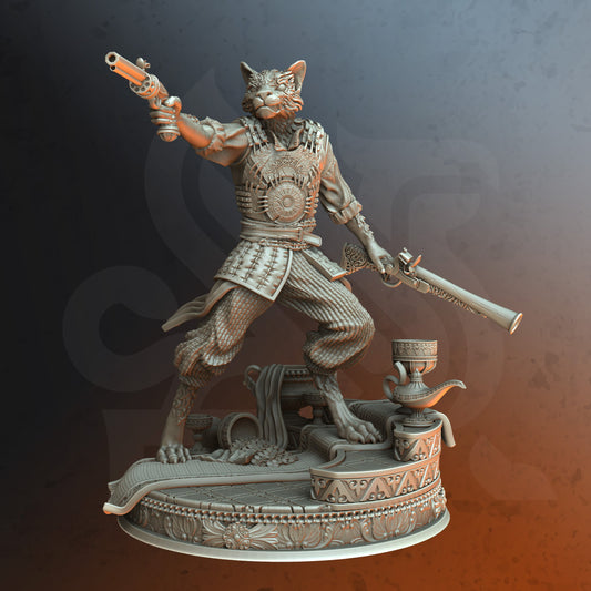 Gunslinger Kara'Ta DND Role 3D Printing Miniatures Resin Figure Board Game