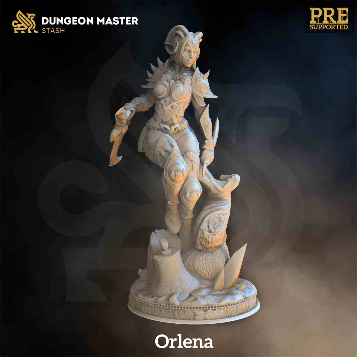 Orlena the Tiefling Rogue DND Role 3D Printing Miniatures Resin Figure Board Game