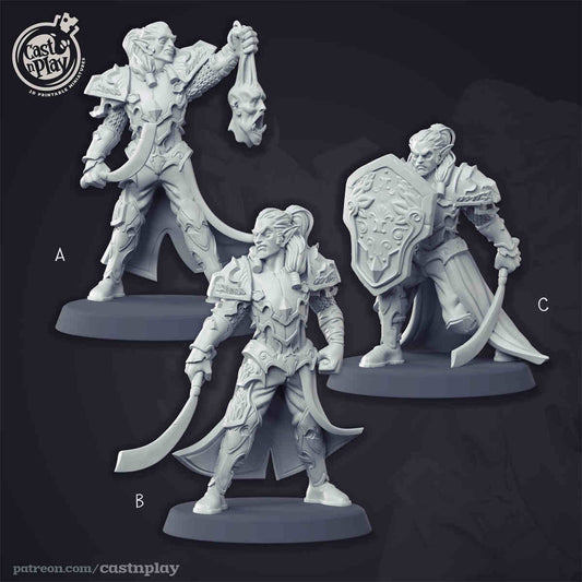 Elf Warrior DND Role 3D Printing Miniatures Resin Figure Board Game