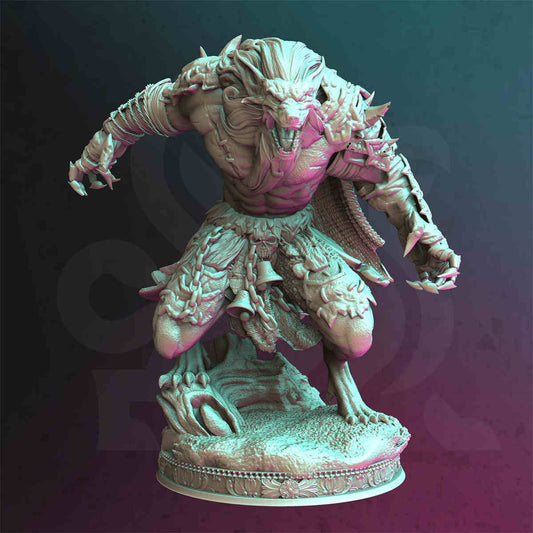 Werewolf Knight Loghain DND Role 3D Printing Miniatures Resin Figure Board Game