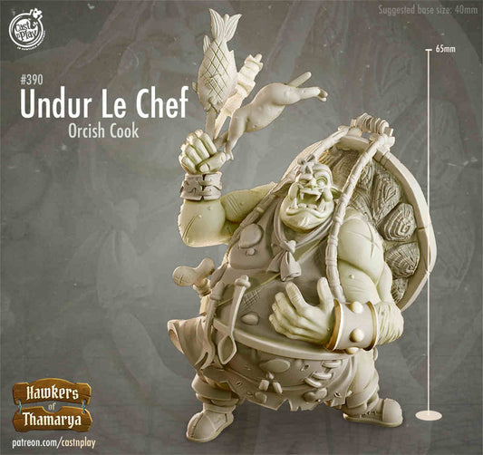 Orcish Cook DND Role 3D Printing Miniatures Resin Figure Board Game Chess